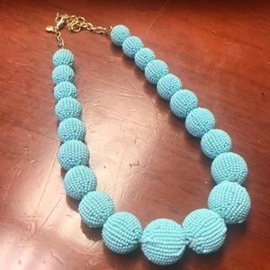J crew beaded orb statement necklace